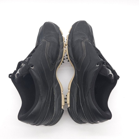 Nike Air (Mens Size 9) Tour Sport‎ Soft Spike Golf Lace Up Shoes Black Silver - Picture 7 of 10